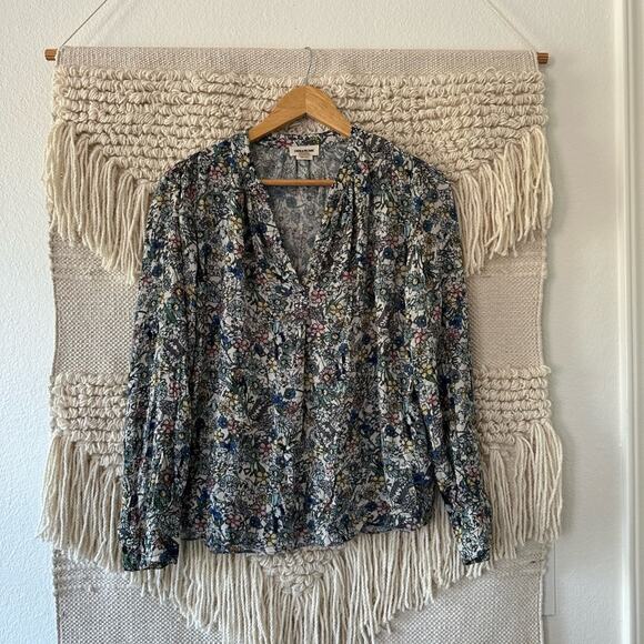 Zadig & Voltaire Tink Crinkle Flower Top - Picture 1 of 6